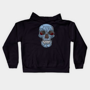 Grey skull Kids Hoodie